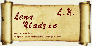 Lena Mladžić vizit kartica